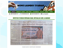Tablet Screenshot of bisnislaundrysyariah.com